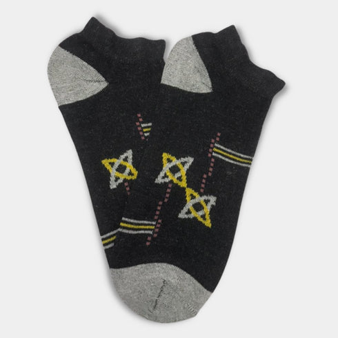 Premium Quality Strech Cotton Ankle Socks Black